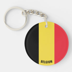 Llavero Bandera belga encantadora patriótica