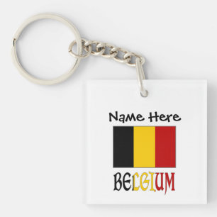 Llavero Bandera belga personalizada