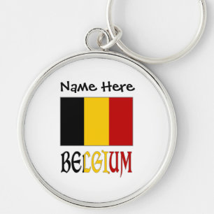 Llavero Bandera belga personalizada de Bélgica