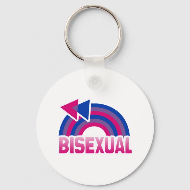 LLAVERO BANDERA BISEXUAL DE LLUVIA (Anverso)