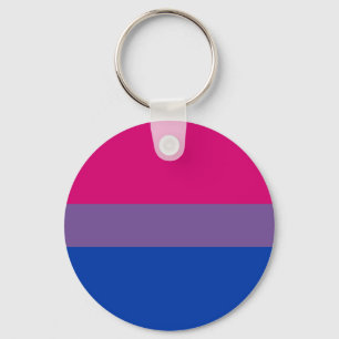 Llavero Bandera bisexual del arco iris del orgullo de LGBT