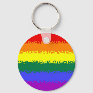 Llavero Bandera borrosa del arco iris