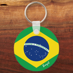Llavero Bandera brasileña y fiesta brasileña, patriotas/de