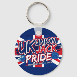 Llavero Bandera británica Union Jack Personalizada Vintage