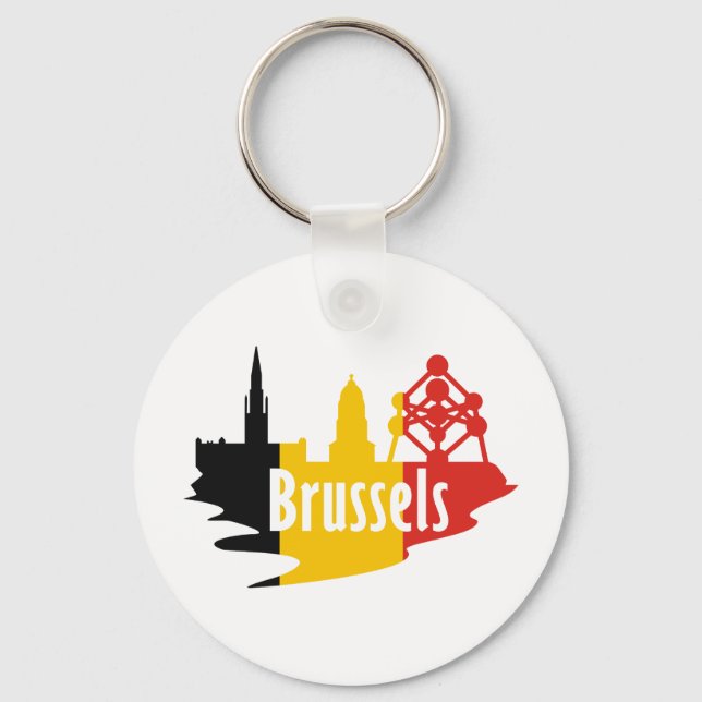 Llavero Bandera Bruselas (Anverso)