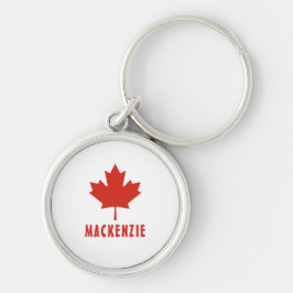 Llavero Bandera canadiense Red Maple Leaf Canada Day Name