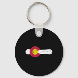 Llavero Bandera Colorado Snowboard Polvo Nieve para nieve
