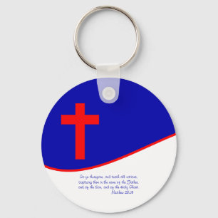 Llavero Bandera cristiana inspirada
