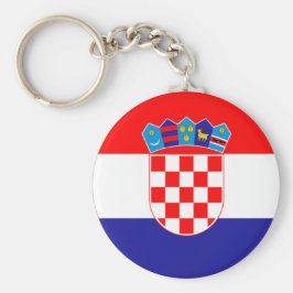 Llavero Bandera croata con escudo de armas