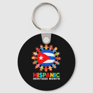 Llavero Bandera Cubana Mes de la Herencia Hispana Cuba Niñ