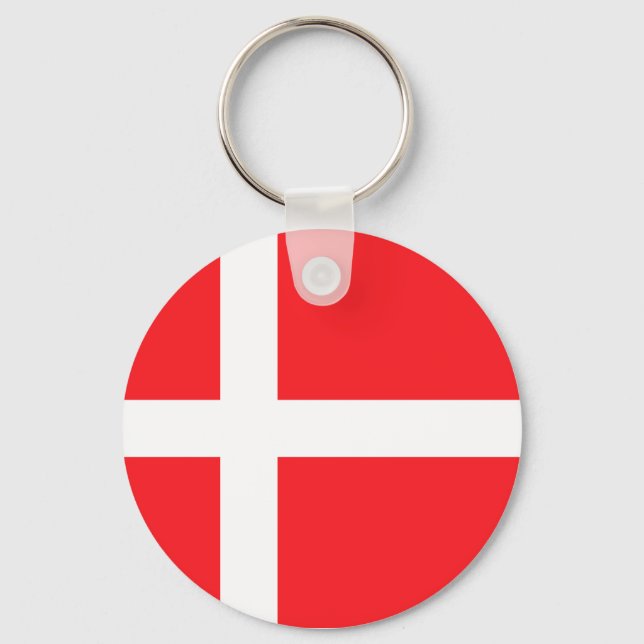 Llavero Bandera danesa (Anverso)