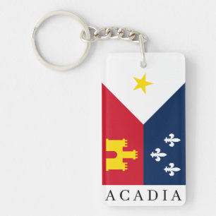 Llavero Bandera de Acadiana Keychain