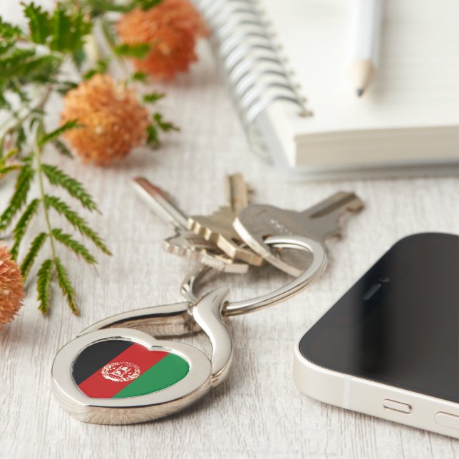 Llavero Bandera de Afganistán (Lateral)