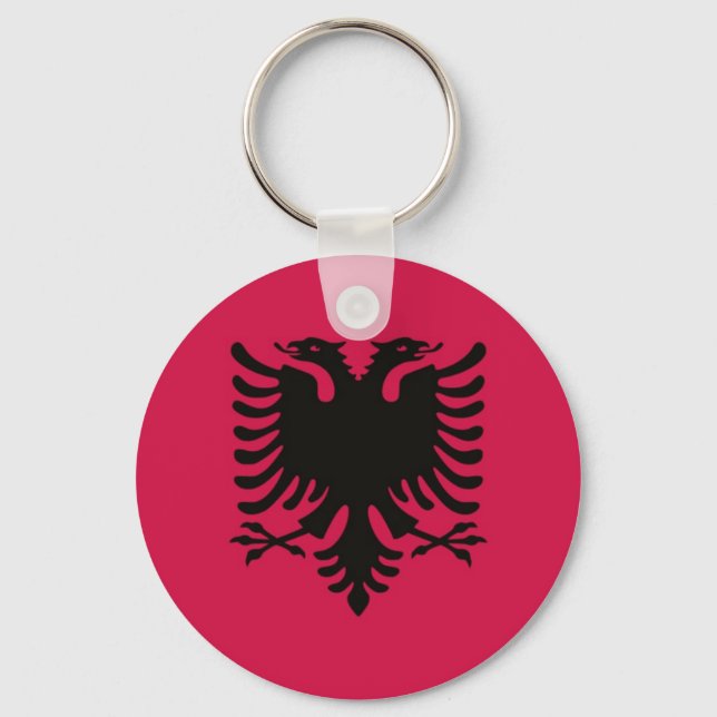 Llavero Bandera de Albania (Anverso)