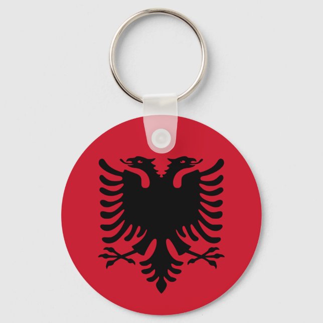 Llavero Bandera de Albania (Anverso)