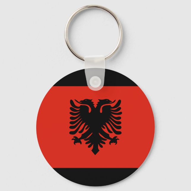 Llavero Bandera de Albania (Anverso)