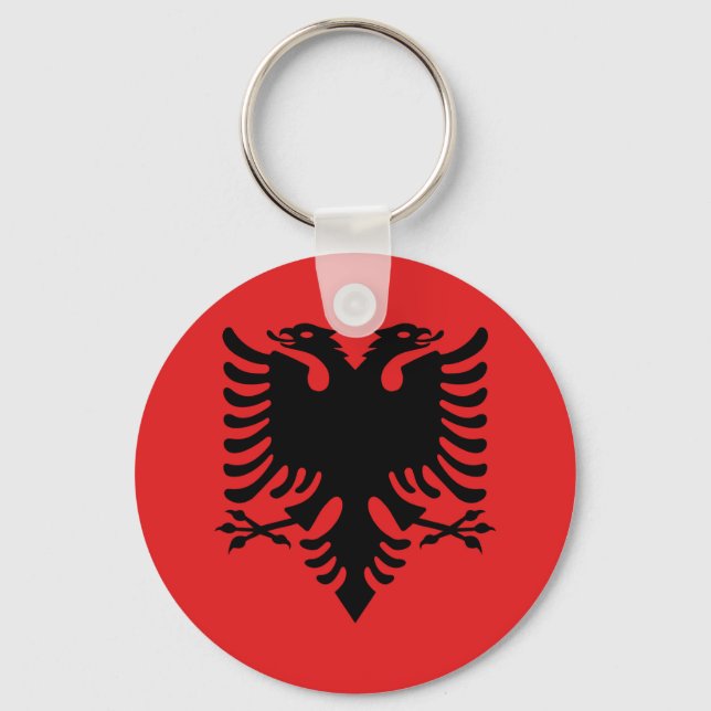 Llavero Bandera de Albania (Anverso)