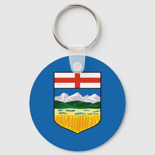 Llavero Bandera de Alberta (Anverso)