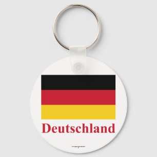Llavero Bandera de Alemania con nombre en alemán