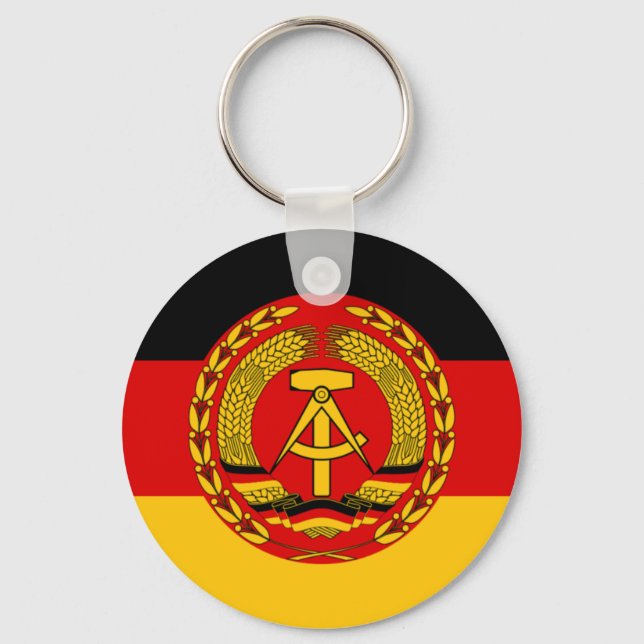 Llavero Bandera de Alemania Oriental - Flagge der DDR (GDR (Anverso)