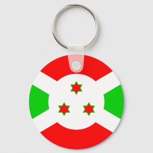 Llavero Bandera de alta calidad de Burundi