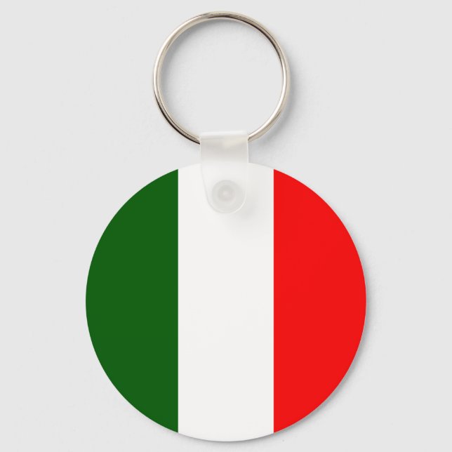 Llavero Bandera de alta calidad de Italia (Anverso)