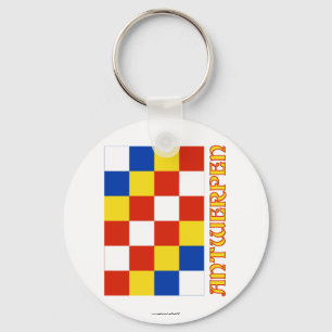 Llavero Bandera de Amberes con nombre