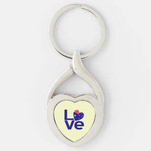 Llavero Bandera de AMOR Blue Australia