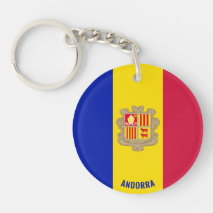 Llavero Bandera de Andorra Encantadora Patriótica
