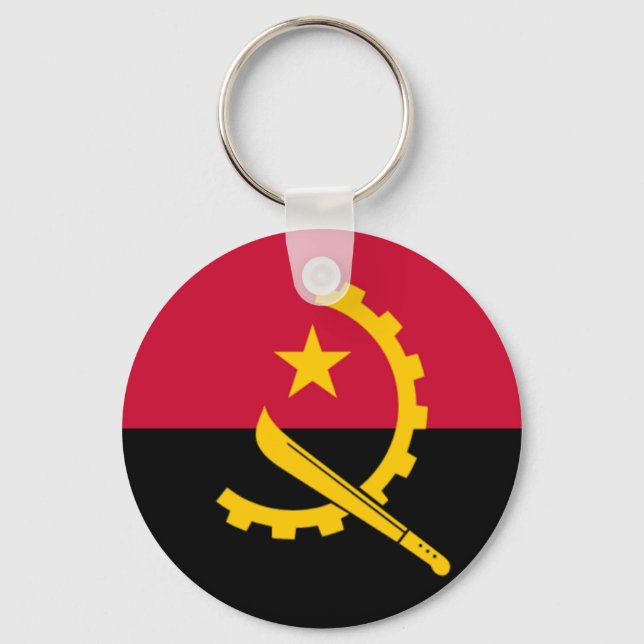 Llavero Bandera de Angola (Anverso)
