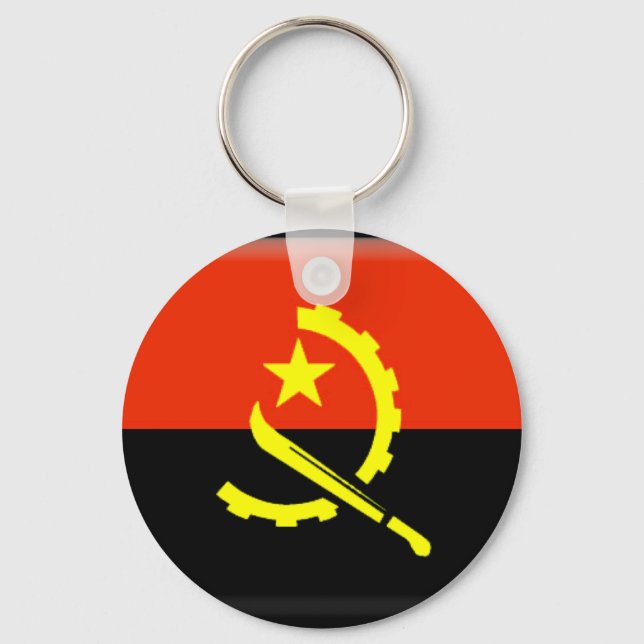 Llavero Bandera de Angola (Anverso)