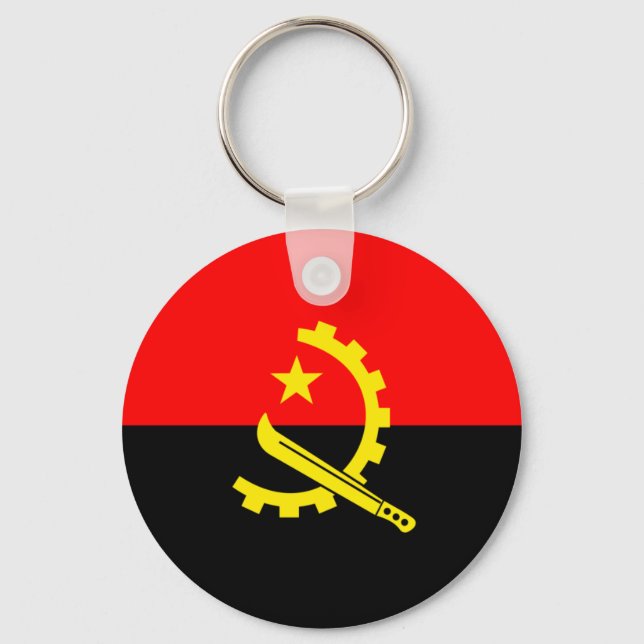Llavero Bandera de Angola (Anverso)