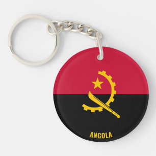 Llavero Bandera de Angola cautiva a patriótico