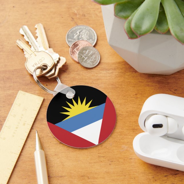 Llavero Bandera de Antigua y Barbuda (Escritorio )