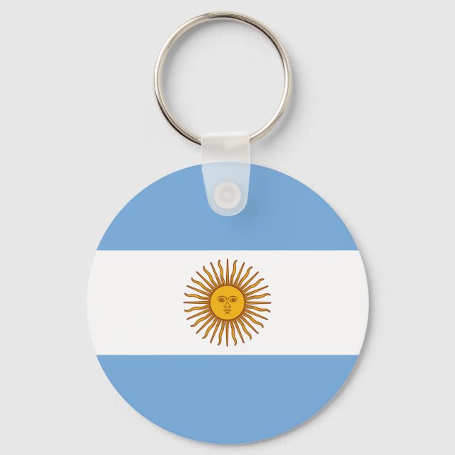 Llavero Bandera de Argentina Keychain (Anverso)