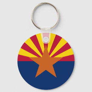 Llavero Bandera de Arizona: Estrella fija Sol, El Estado d