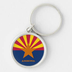 Llavero Bandera de Arizona y hinchas de viaje y deporte de