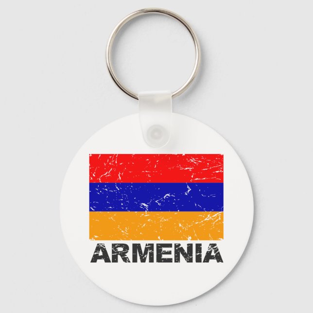 Llavero Bandera de Armenia de época (Anverso)