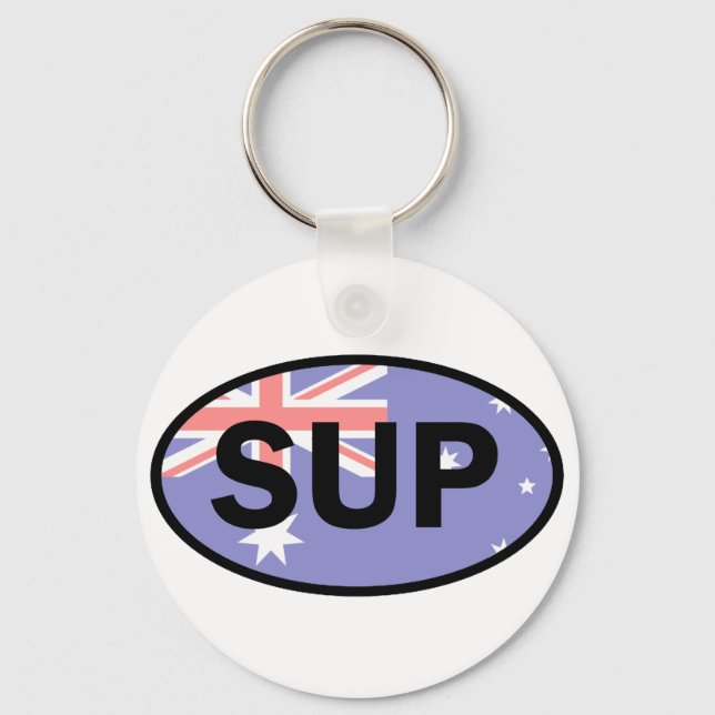 Llavero Bandera de Australia de Standup Paddleboard (Anverso)