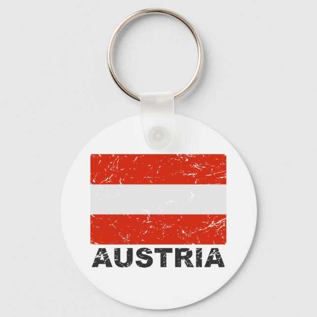 Llavero Bandera de Austria (Anverso)