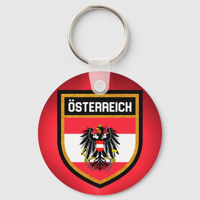 Llavero Bandera de Austria (Anverso)