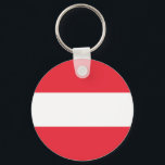Llavero Bandera de Austria (austriaca)<br><div class="desc">Productos de bandera mundial de personalizable - Por favor,  no dude en añadir su propio texto.</div>