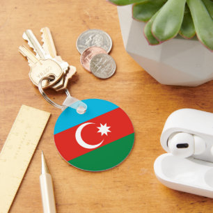 Llavero Bandera de Azerbaiyán