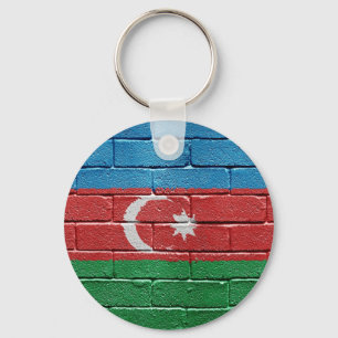 Llavero Bandera de Azerbaiyán