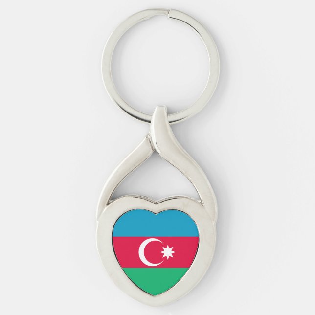 Llavero Bandera de Azerbaiyán Patriótica (Anverso)