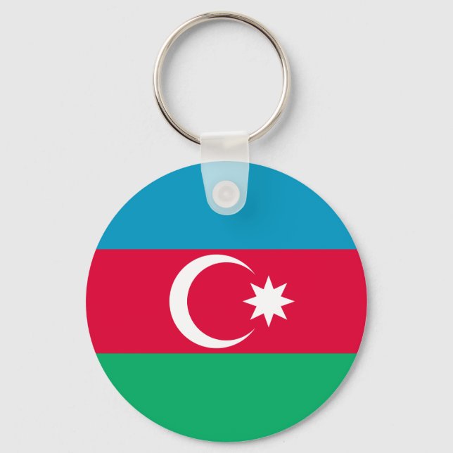 Llavero Bandera de Azerbaiyán Patriótica (Anverso)