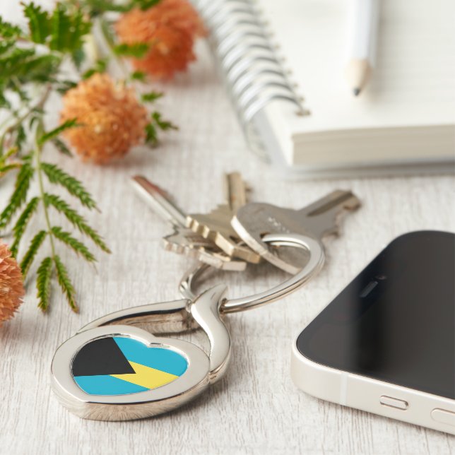 Llavero Bandera de Bahamas (Lateral)