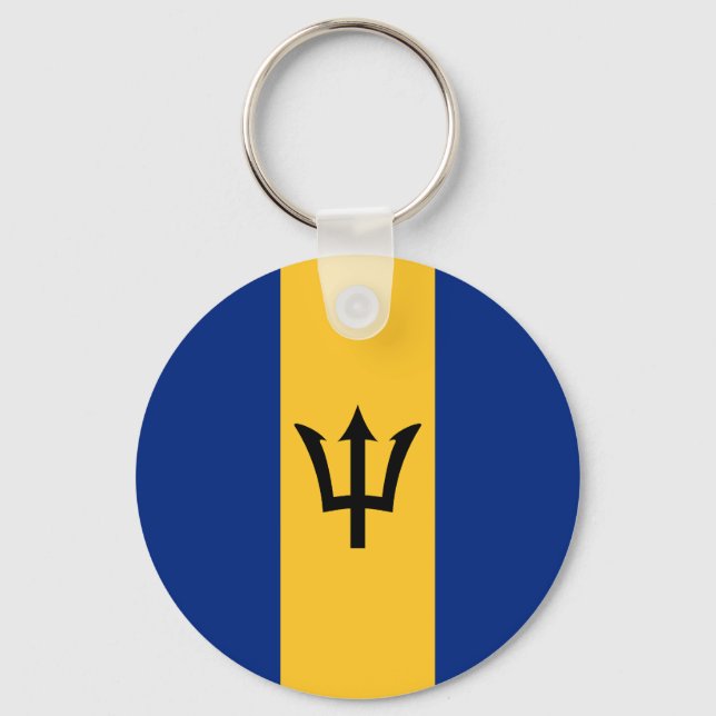 Llavero Bandera de Barbados (Anverso)