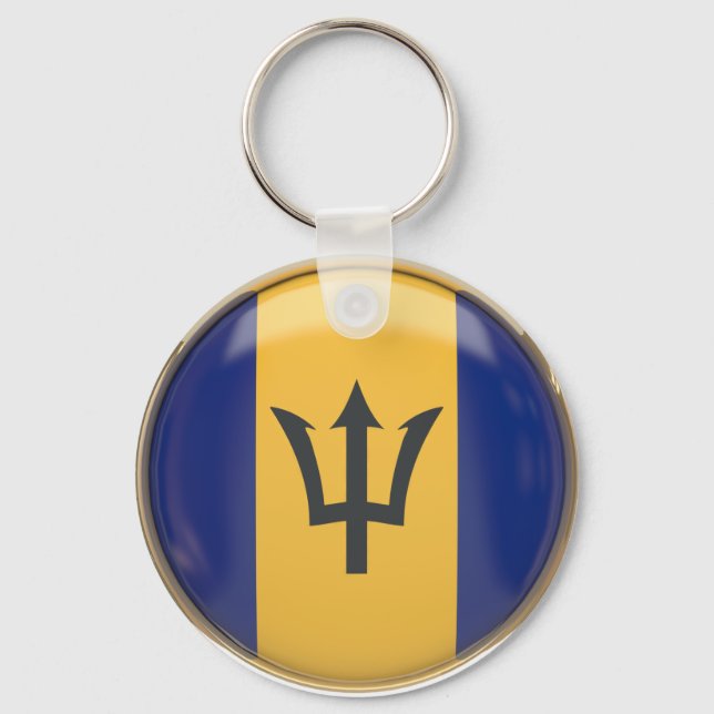 Llavero Bandera de Barbados (Anverso)
