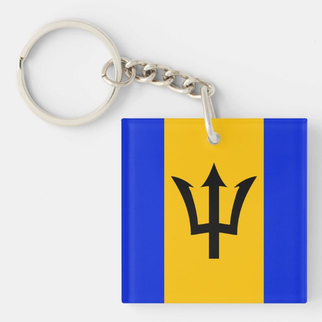 Llavero Bandera de Barbados (Frente)